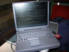 Online over irda in the train